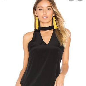 Amanda Uprichard Black Cassia Tank S